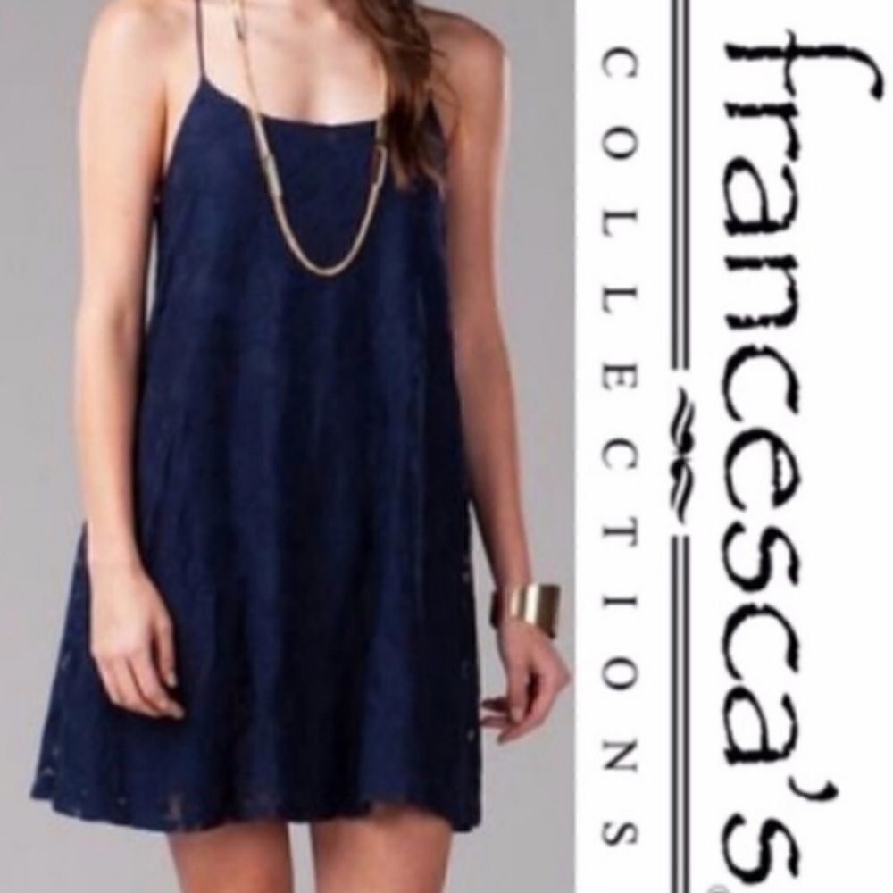 Jun & Ivy Navy Lace Mini